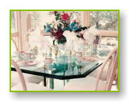 Bevelled Heavy Glass Tabletop